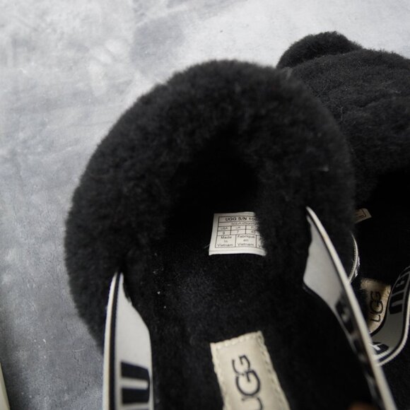 UGG Fluff Yeah Slide Shoes Womens Size 9 Sheepskin Sandal Slippers Fuzzy Cozy - Picture 6 of 9